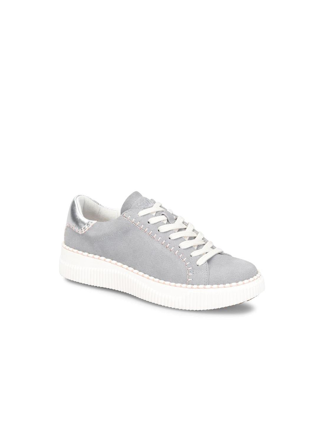 Sofft Shoes Frazier Stitch Sneakers Chambray Silver