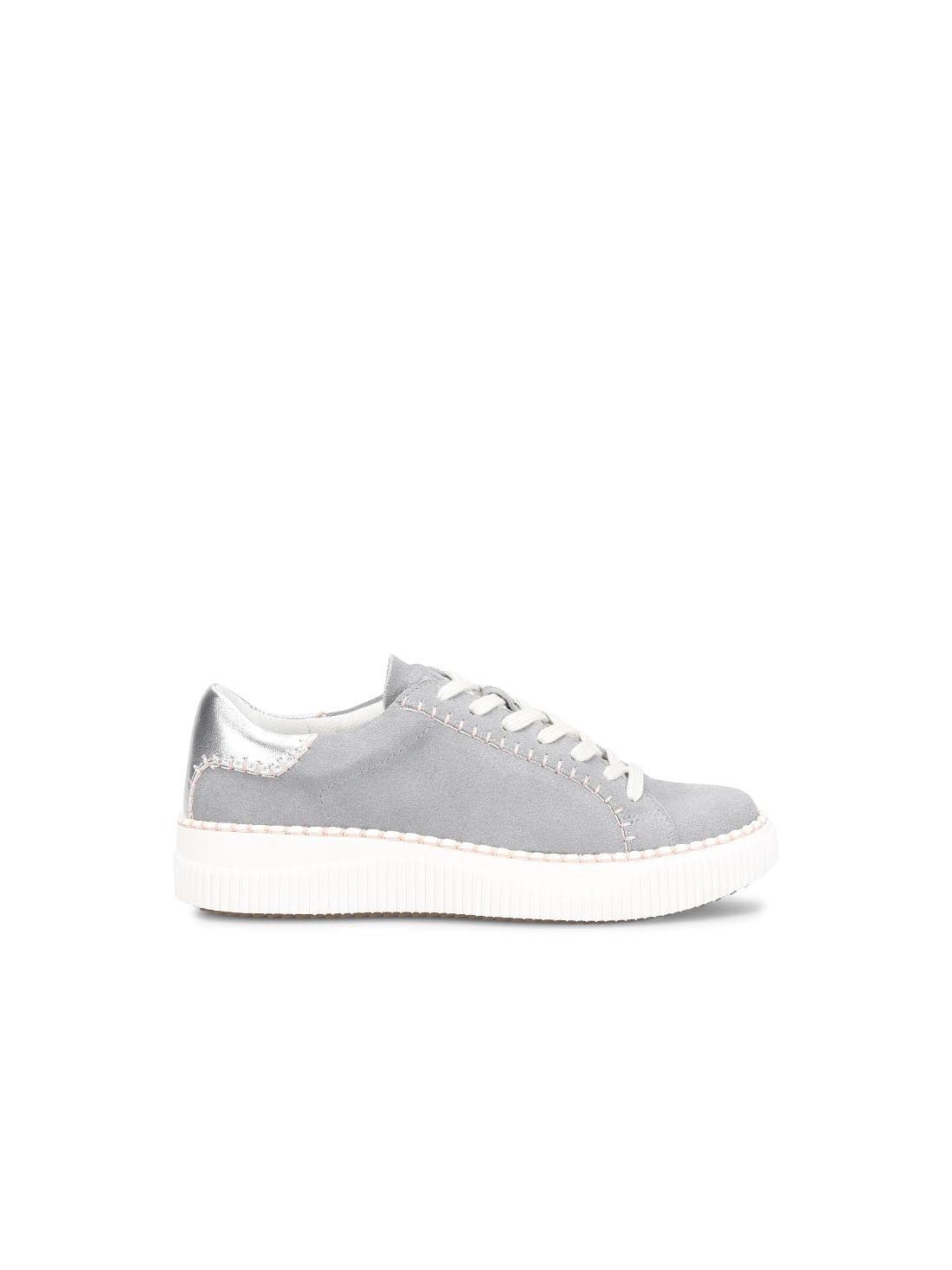 Sofft Shoes Frazier Stitch Sneakers Chambray Silver