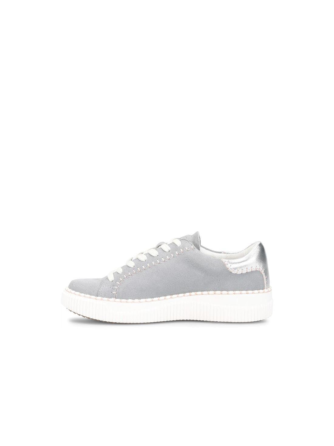 Sofft Shoes Frazier Stitch Sneakers Chambray Silver