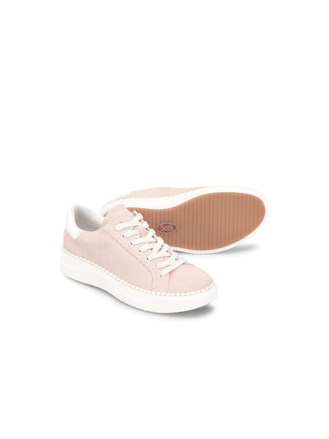 Sofft Shoes Frazier Stitch Sneakers Cipria Pink True White