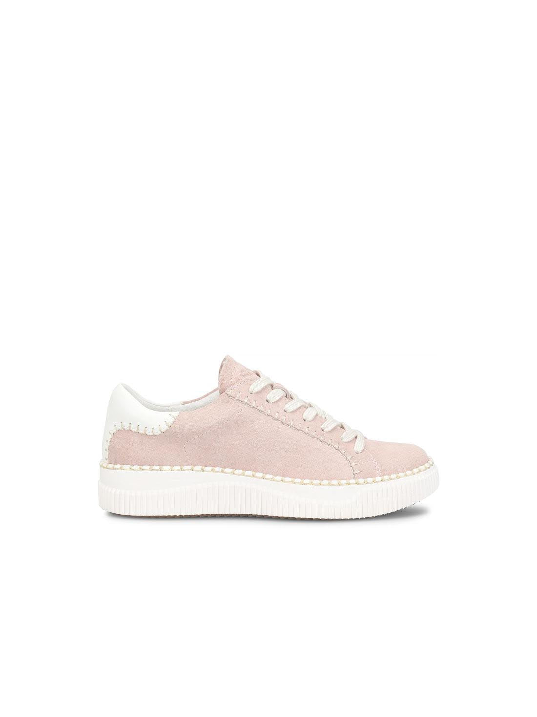 Sofft Shoes Frazier Stitch Sneakers Cipria Pink True White