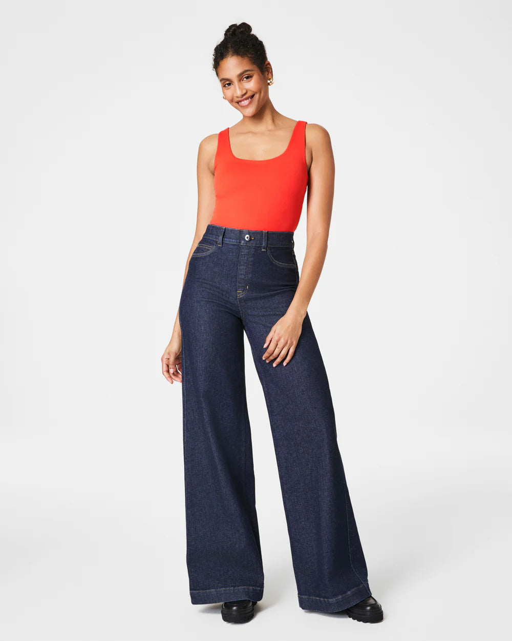 SPANXsmooth Jersey Scoop Tank in poppy