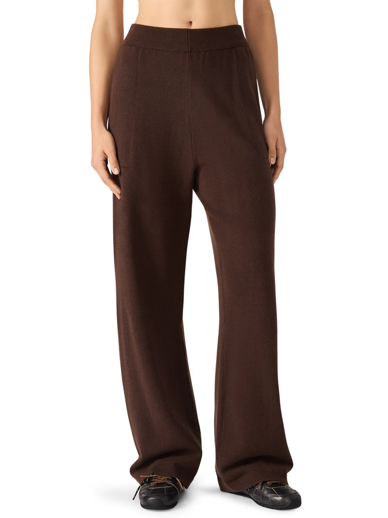 Steve Madden Kori Sweater Pant in dark espresso