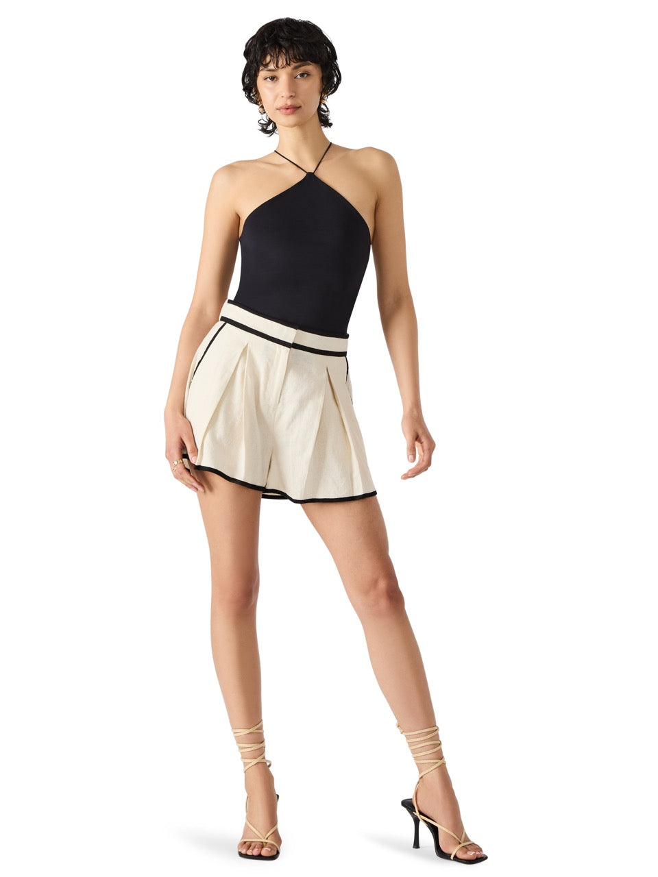 Steve Madden Linnie Halter Top in black