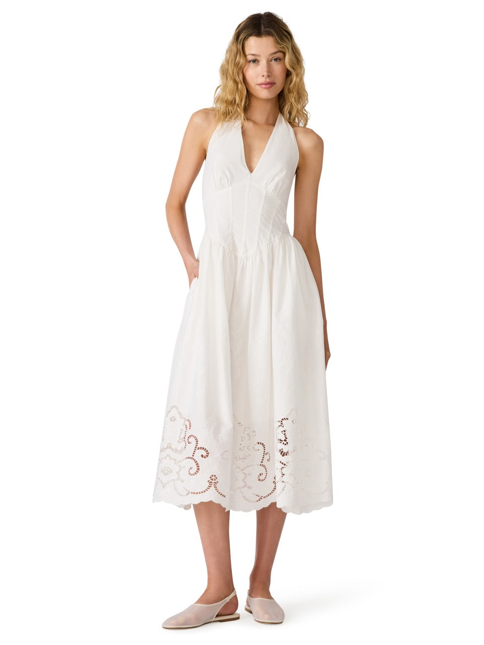 Steve Madden Margie Crochet Halter Dress