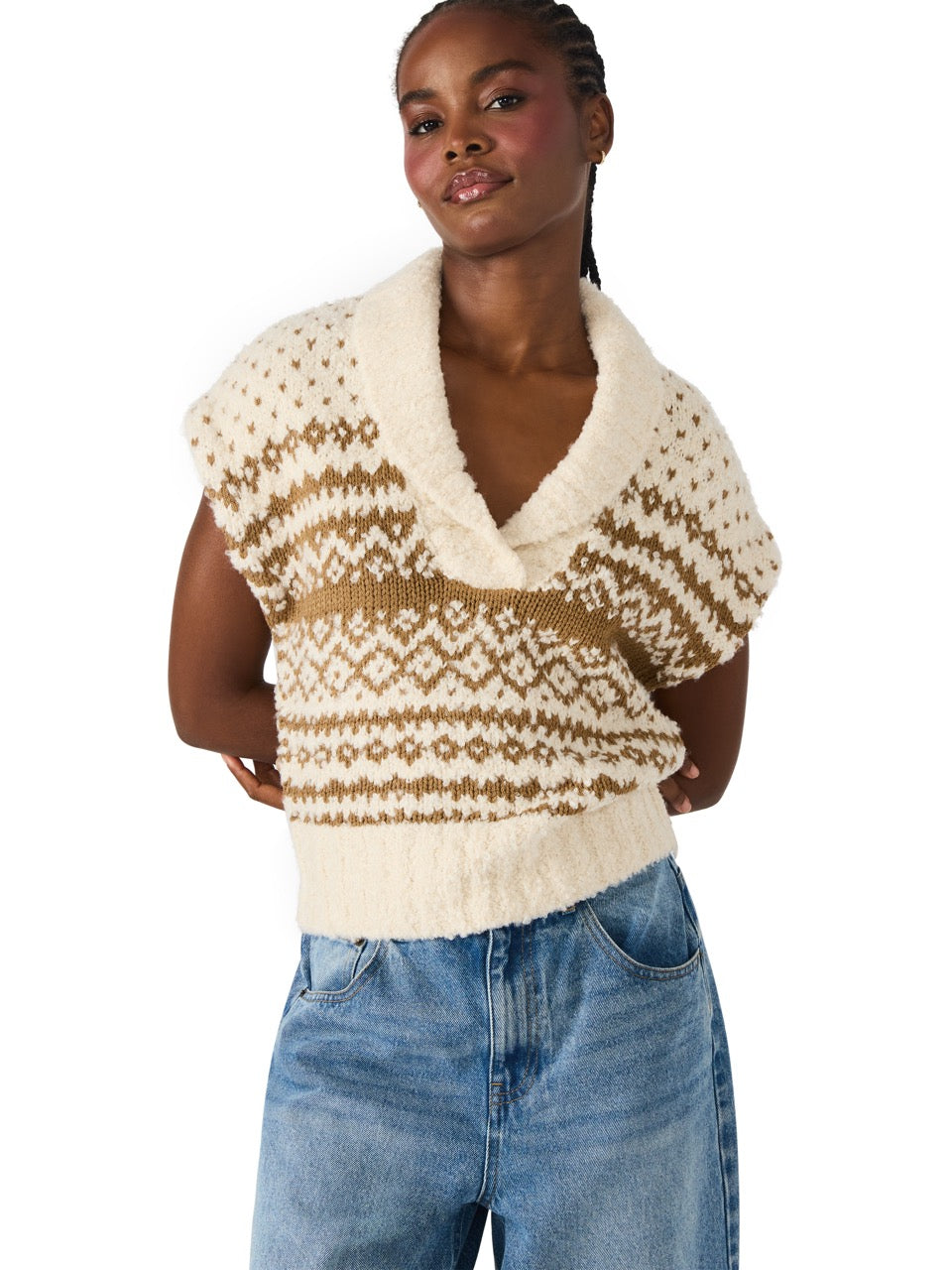 Steve Madden Paulie Sweater Vest in multi