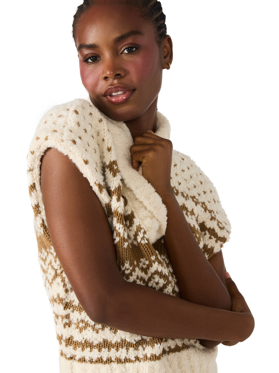 Steve Madden Paulie Sweater Vest in multi