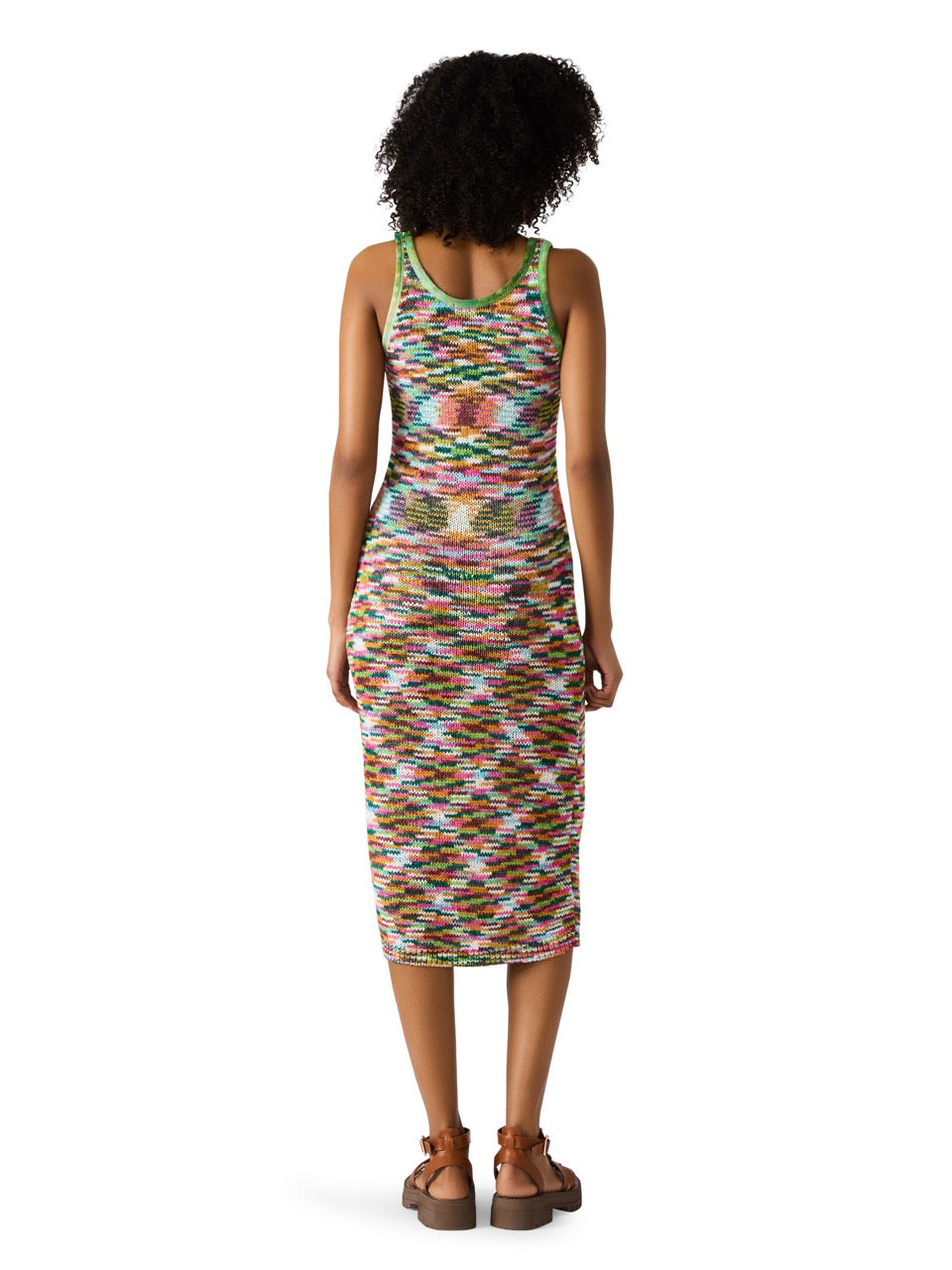 Steve Madden Reyna Knit Midi Tank Dress Multi