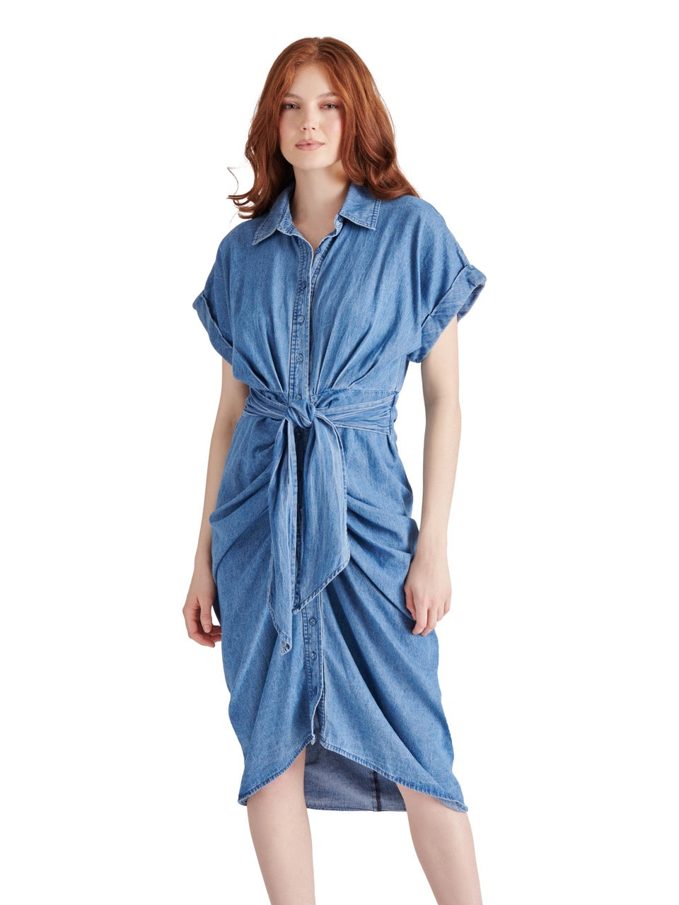 Steve Madden Tori Denim Dress CHAMBRAYBLUE / 8