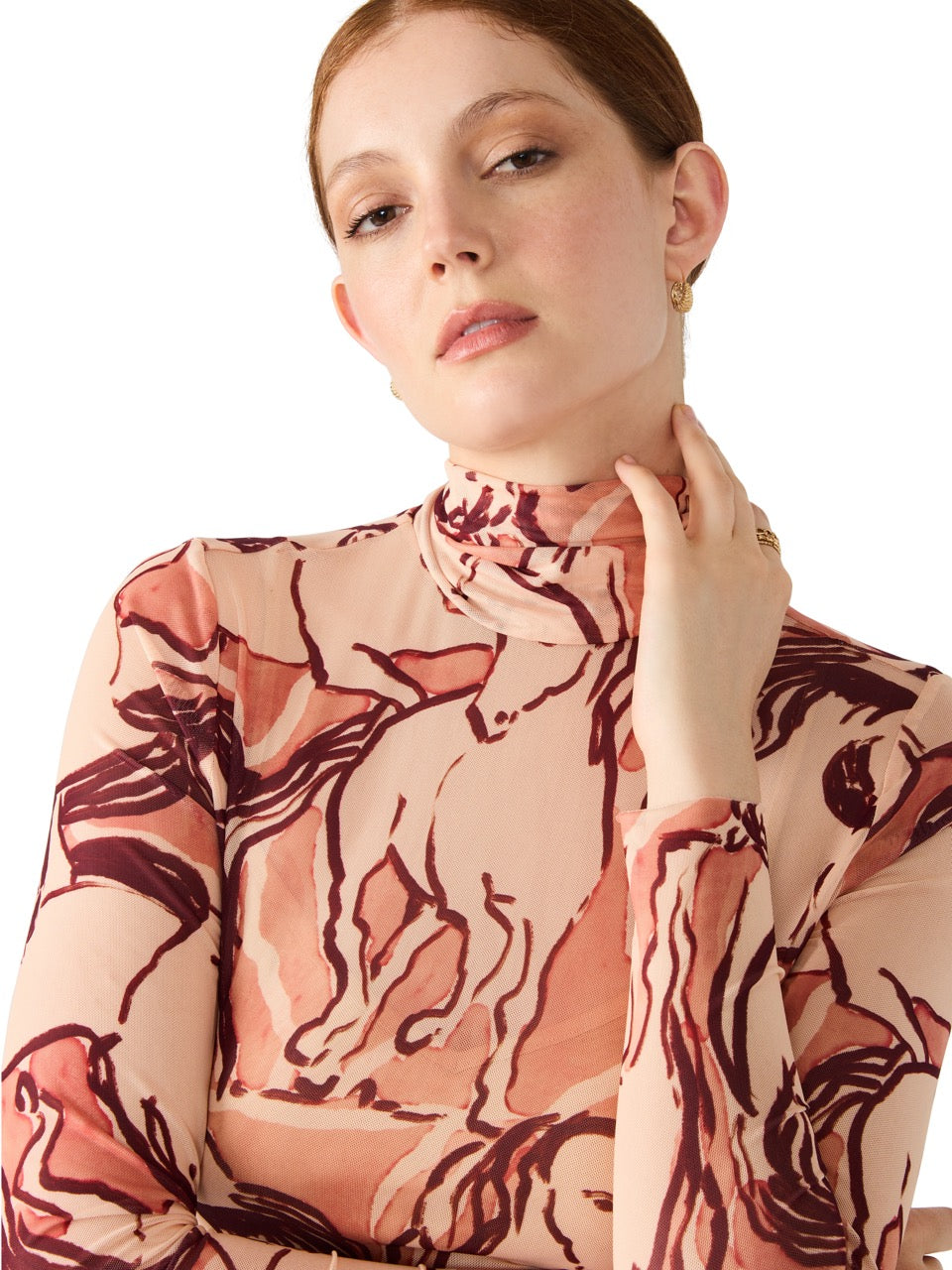 Steve Madden Vivienne Horse Midi Dress in sorrel