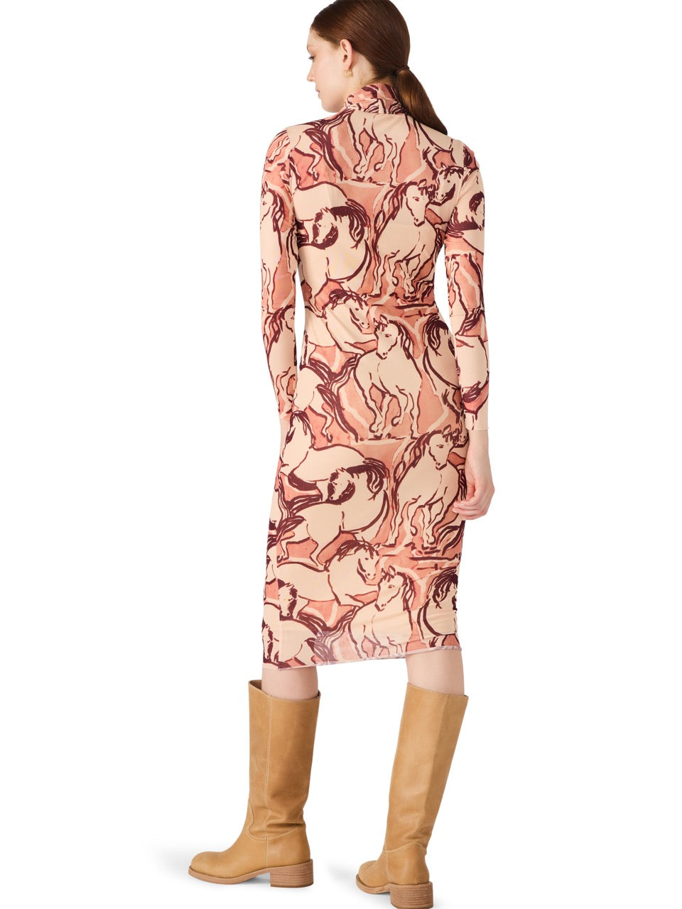 Steve Madden Vivienne Horse Midi Dress in sorrel
