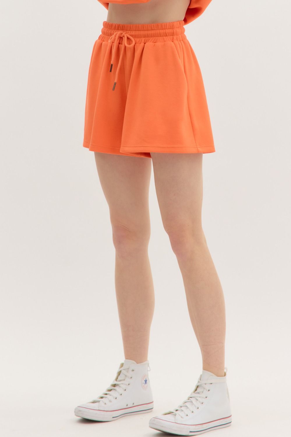 solid tennessee orange jersey knit shorts
