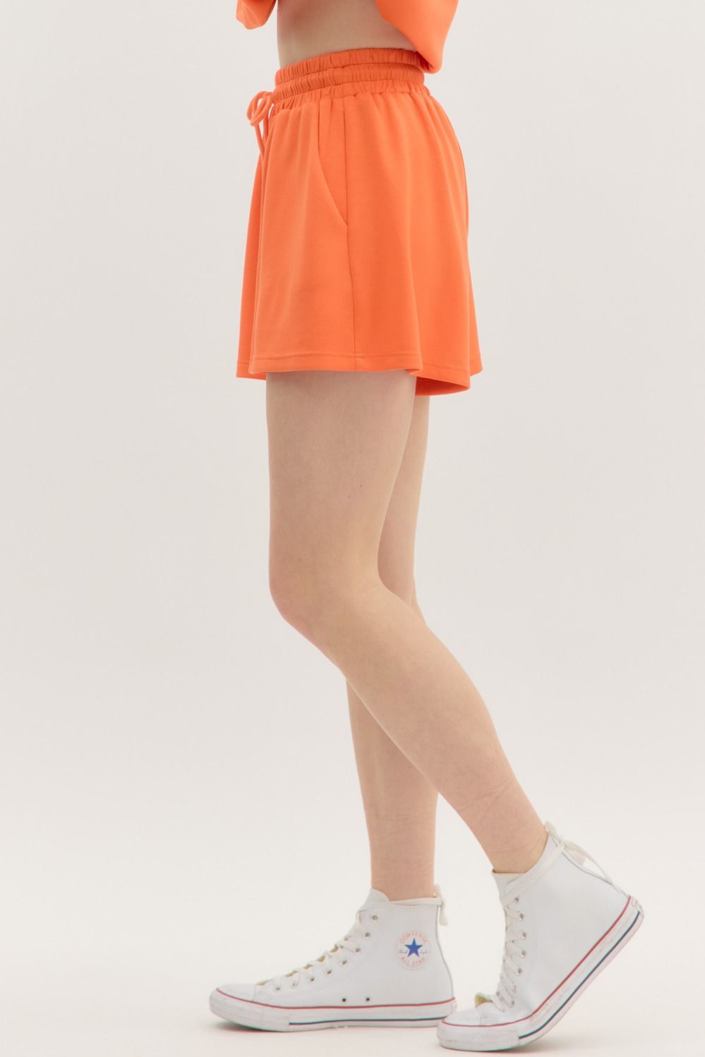 solid tennessee orange jersey knit shorts