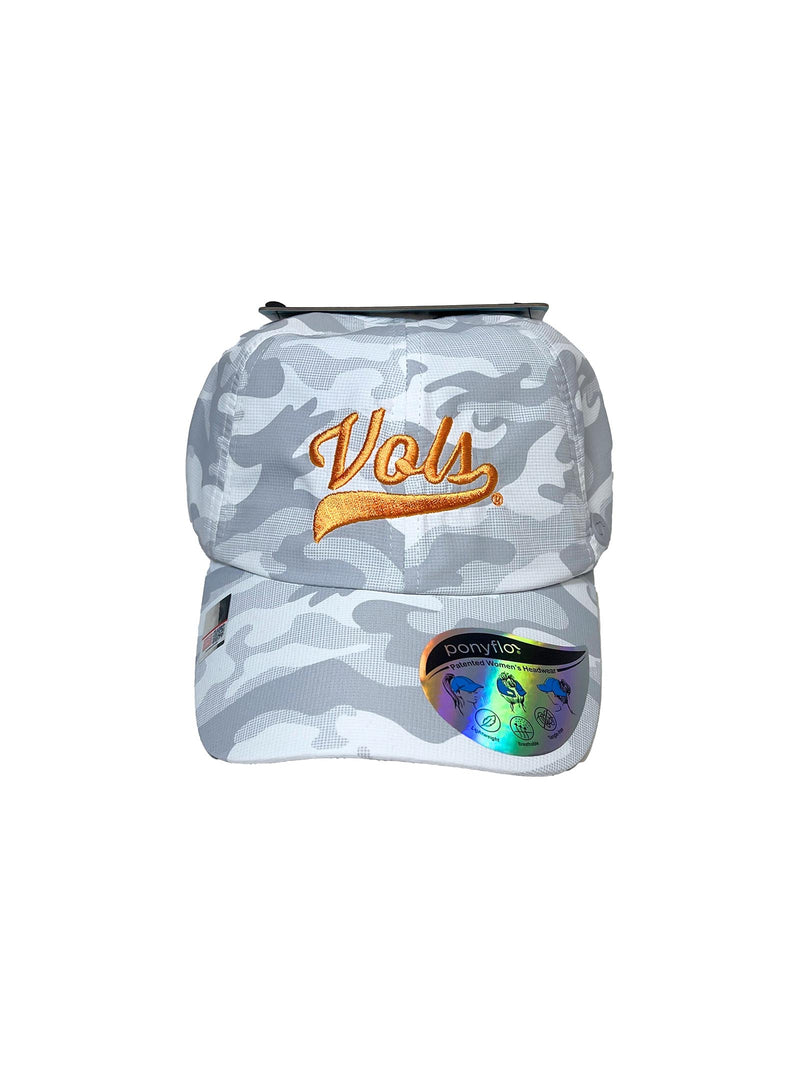 Tennessee Ponyflo Grey Camo Hat Orange Vols
