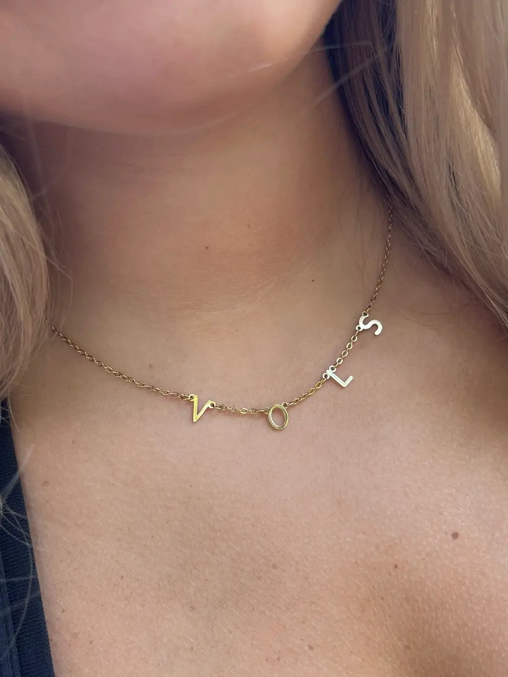 tennessee volunteers game day vols charm necklace in gold