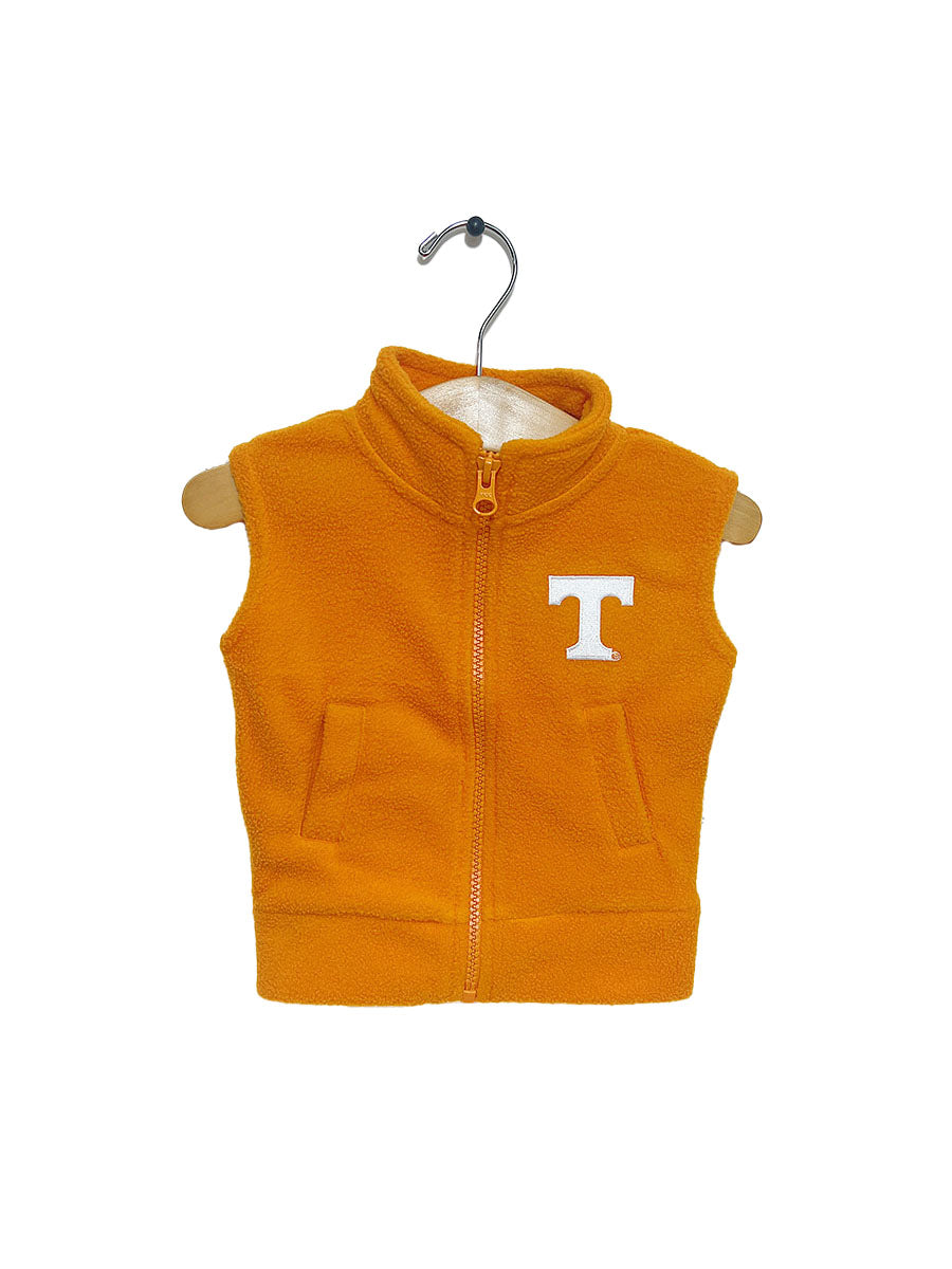 University of Tennessee Game Day Orange Tennessee Power T Polar Fleece Vest for Babies & Toddlers