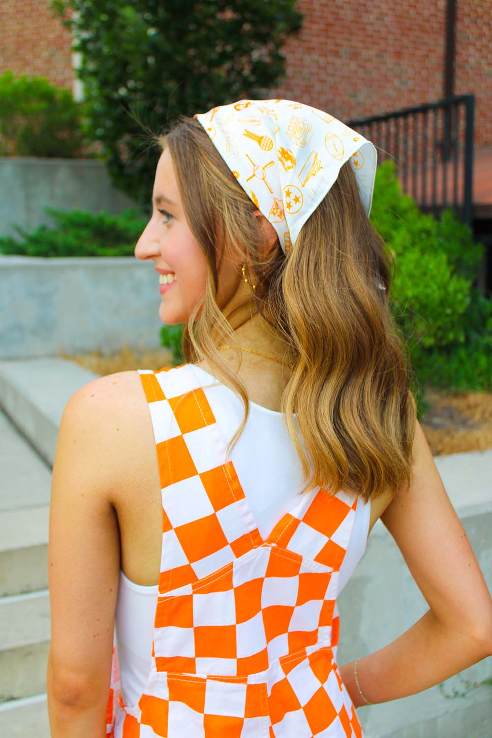 Tennessee White & Orange Bandana Scarf TN Vols Game Day