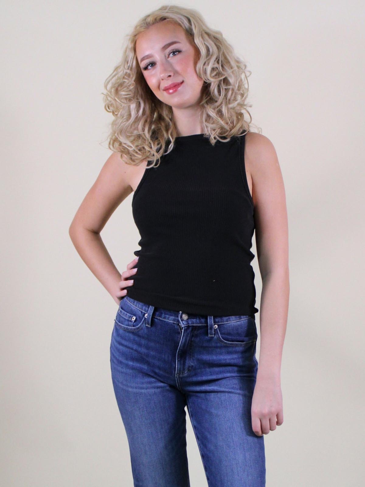 We The Free Mia Tank Black