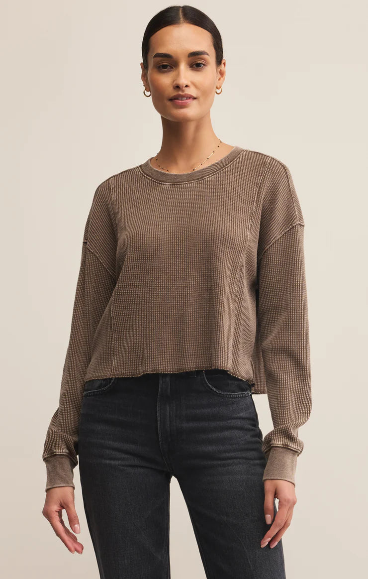 Z SUPPLY Angel Mini Thermal Top in suede