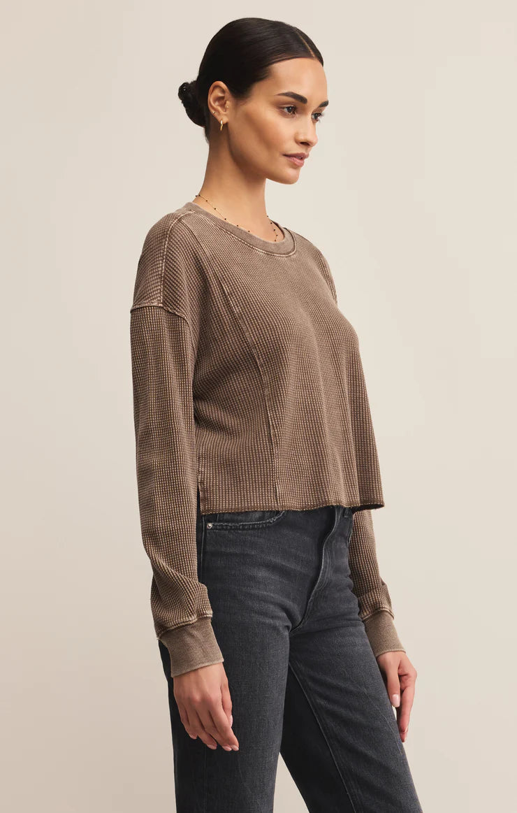 Z SUPPLY Angel Mini Thermal Top in suede
