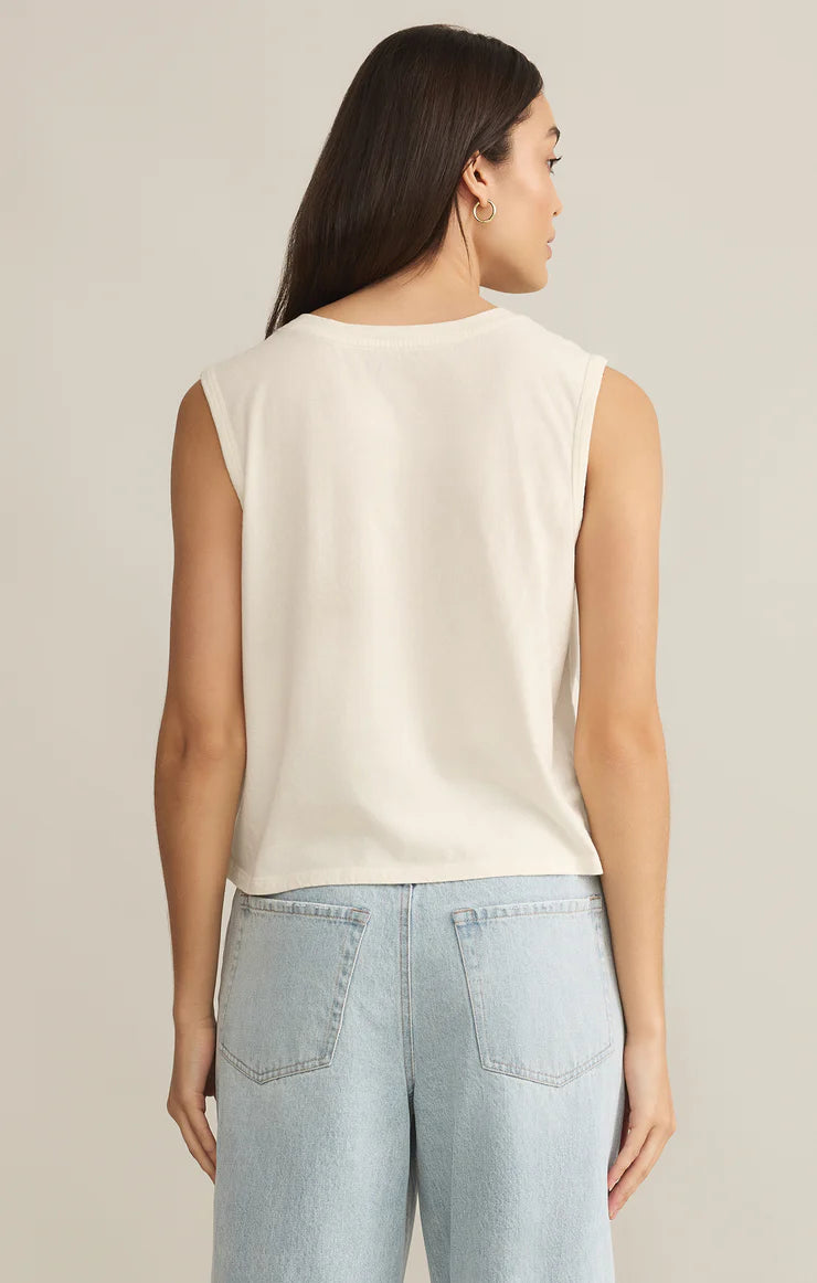 Z SUPPLY Getaway La Mer Tank in sea salt