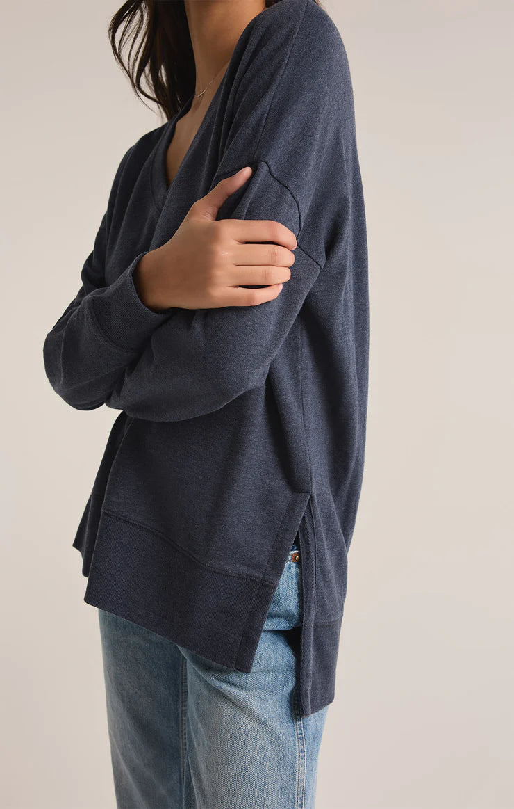 Z SUPPLY Modern V-Neck Weekender Eclipse