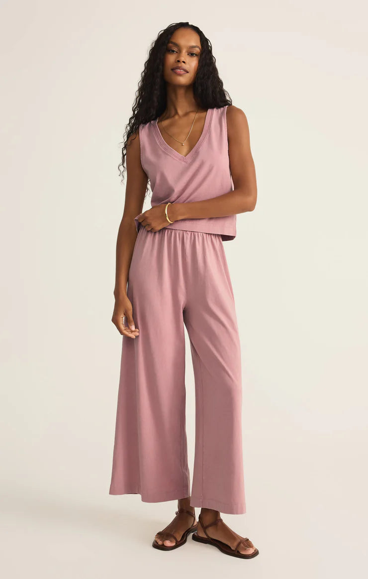 Z SUPPLY Scout Jersey Pant Pink Smoke