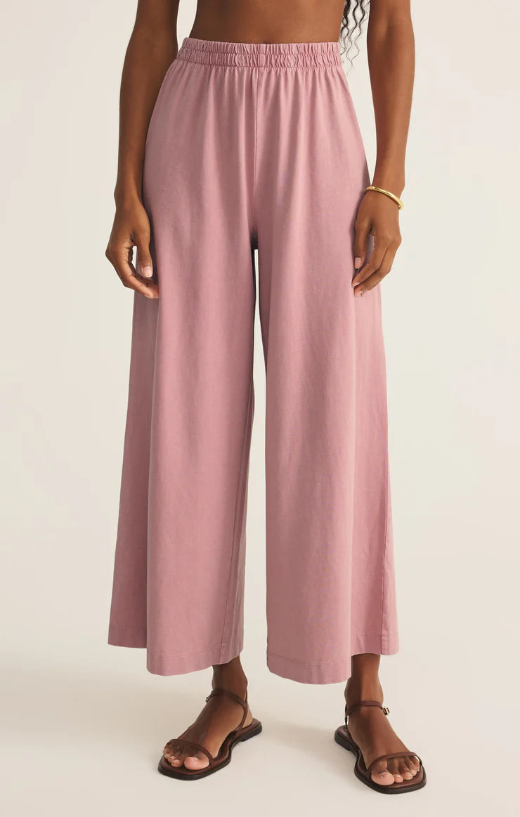 Z SUPPLY Scout Jersey Pant Pink Smoke
