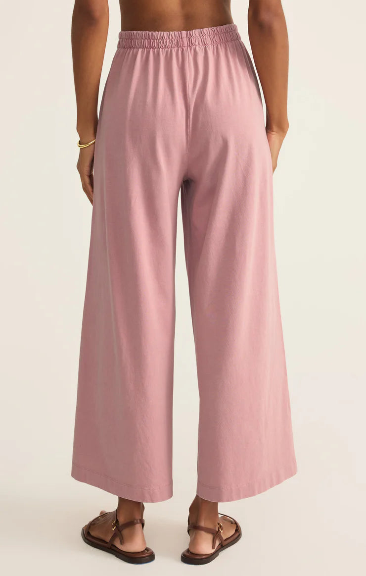 Z SUPPLY Scout Jersey Pant Pink Smoke
