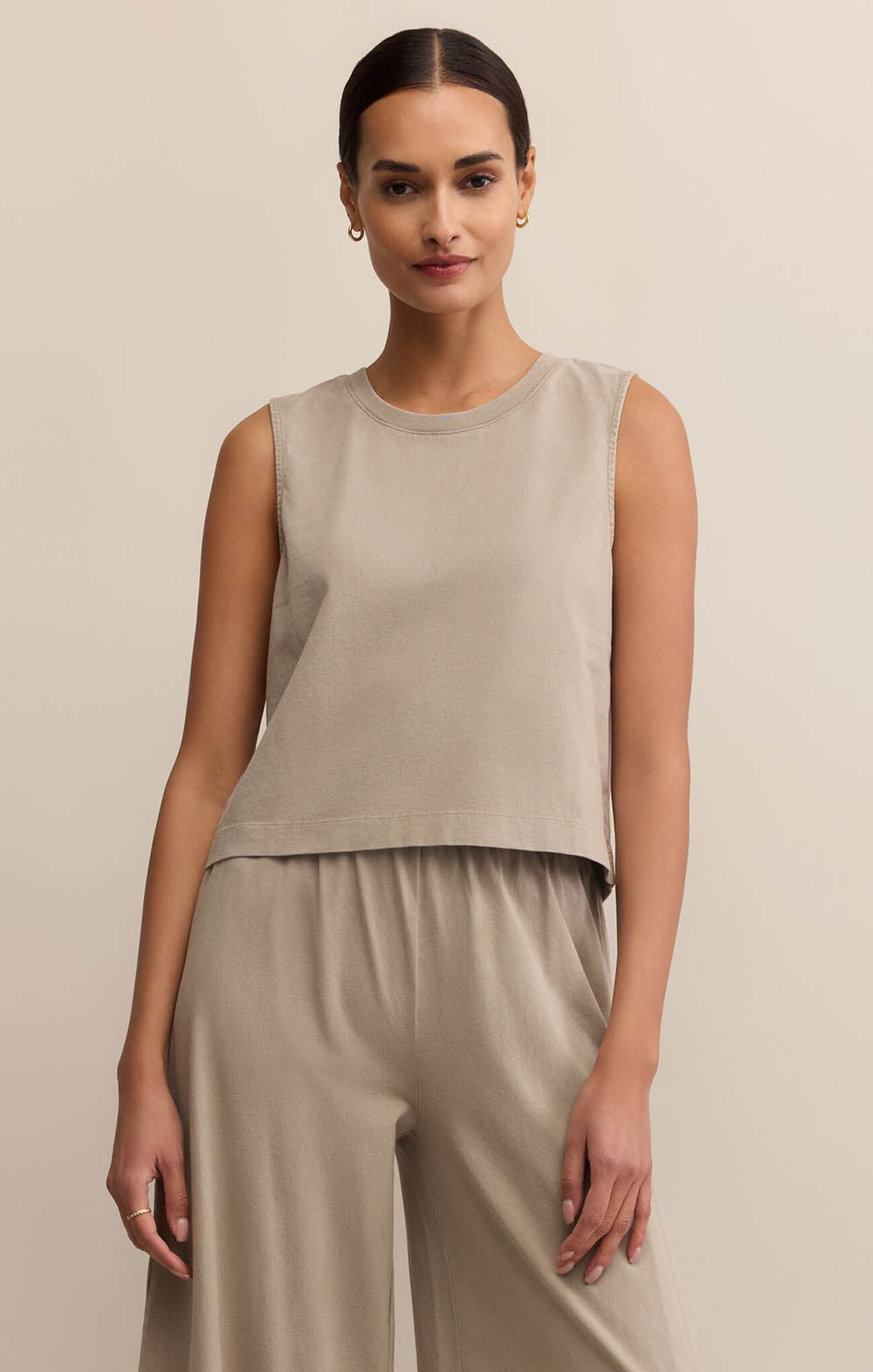 Z SUPPLY Sloane Cotton Jersey Muscle Tank Retreat