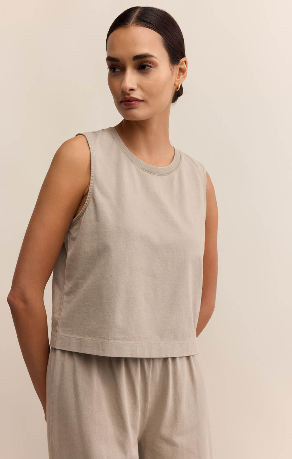 Z SUPPLY Sloane Cotton Jersey Muscle Tank Retreat