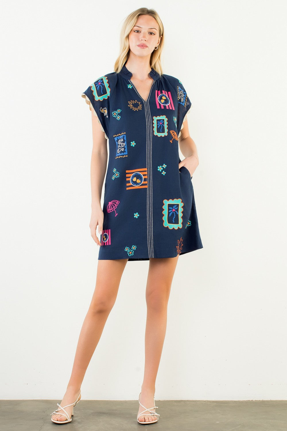 In Full Bloom Embroidered Dress