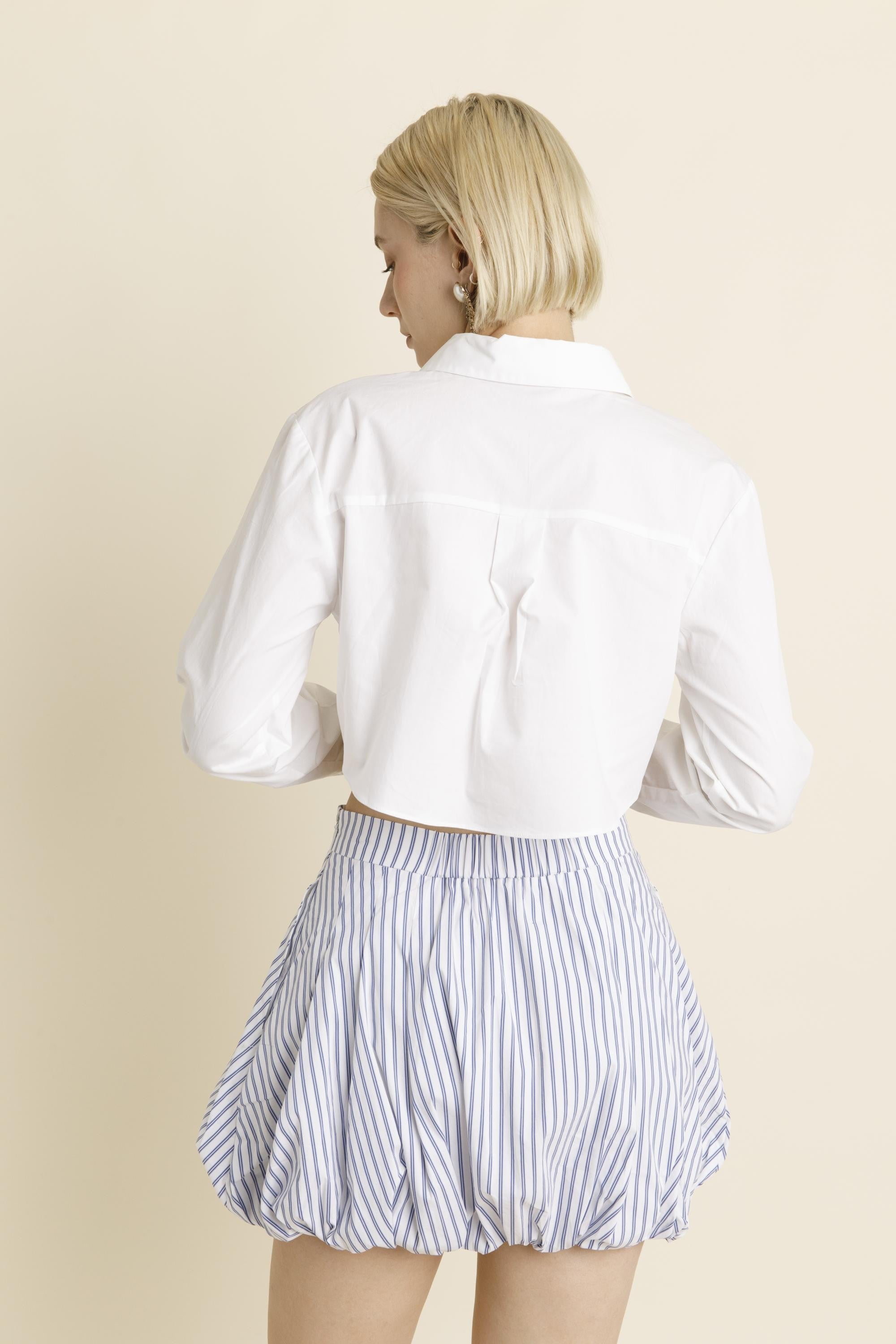 Striped Bubble Hem Skirt – Bliss