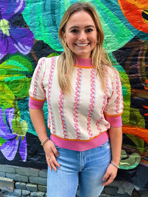 Short Sleeve Knit Top
