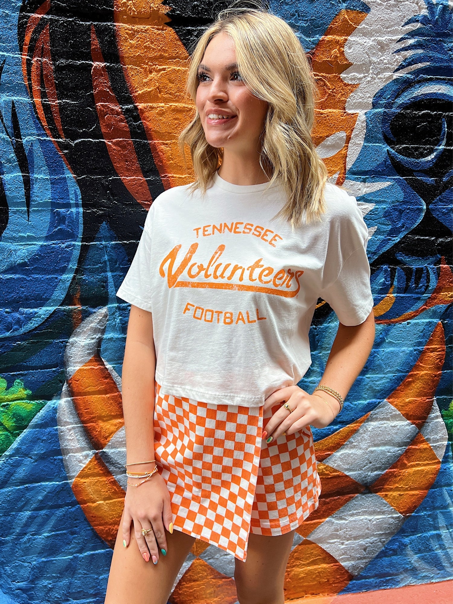 Checkerboard Wrap Mini Skort – Bliss