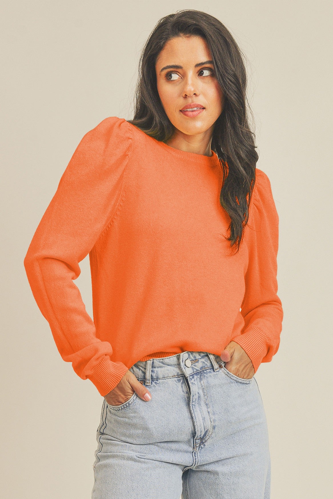Volunteer Spirit Puff Sleeve Sweater