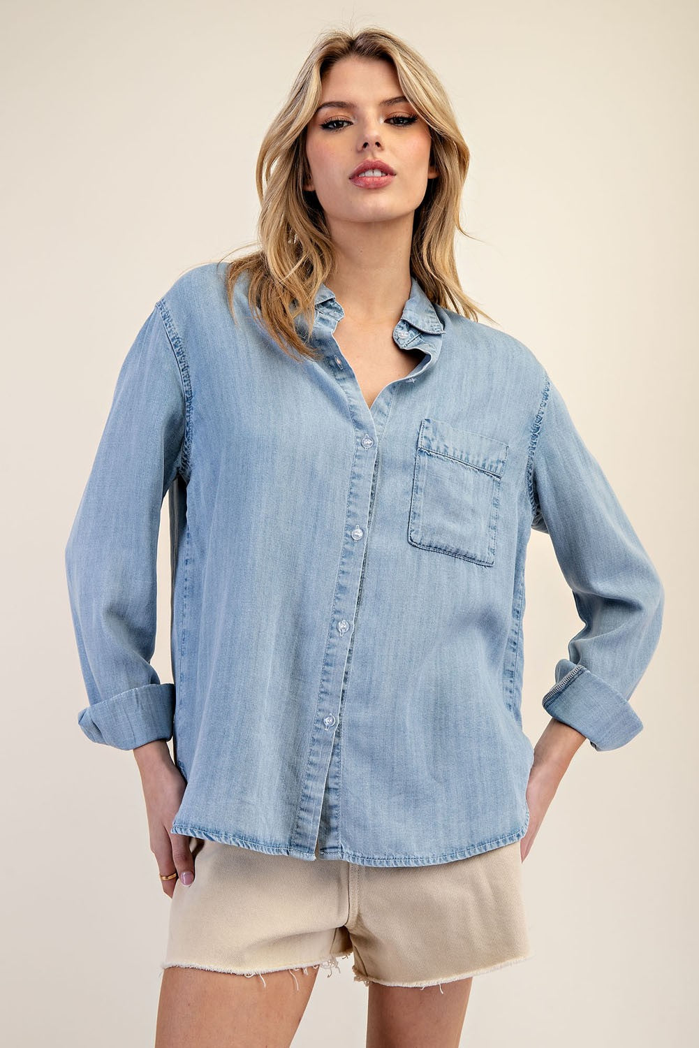 Denim Vibes Blouse