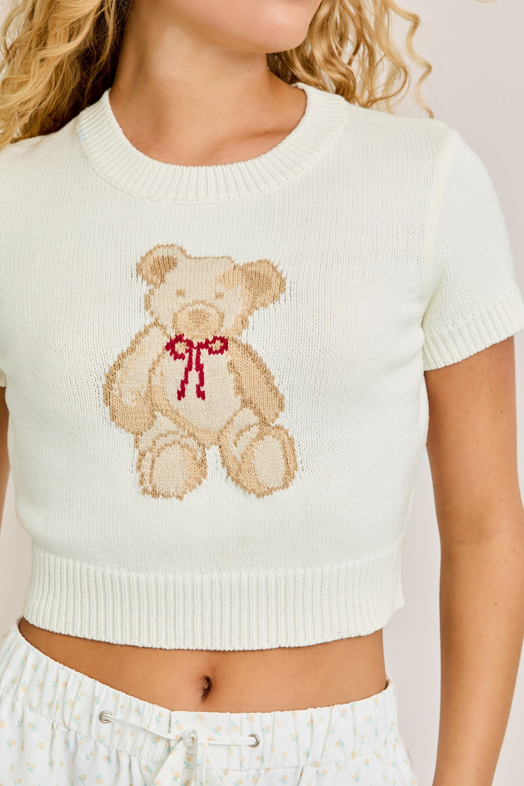 Teddy Bear Crop Sweater – Bliss