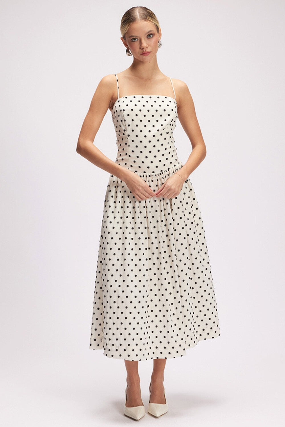 Polka Dot Midi Dress