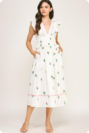 Dreamy Florals Midi Dress