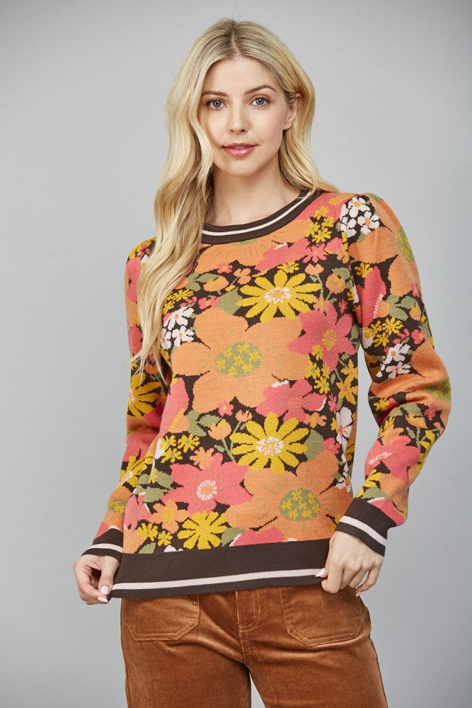 Golden Garden Knit Sweater