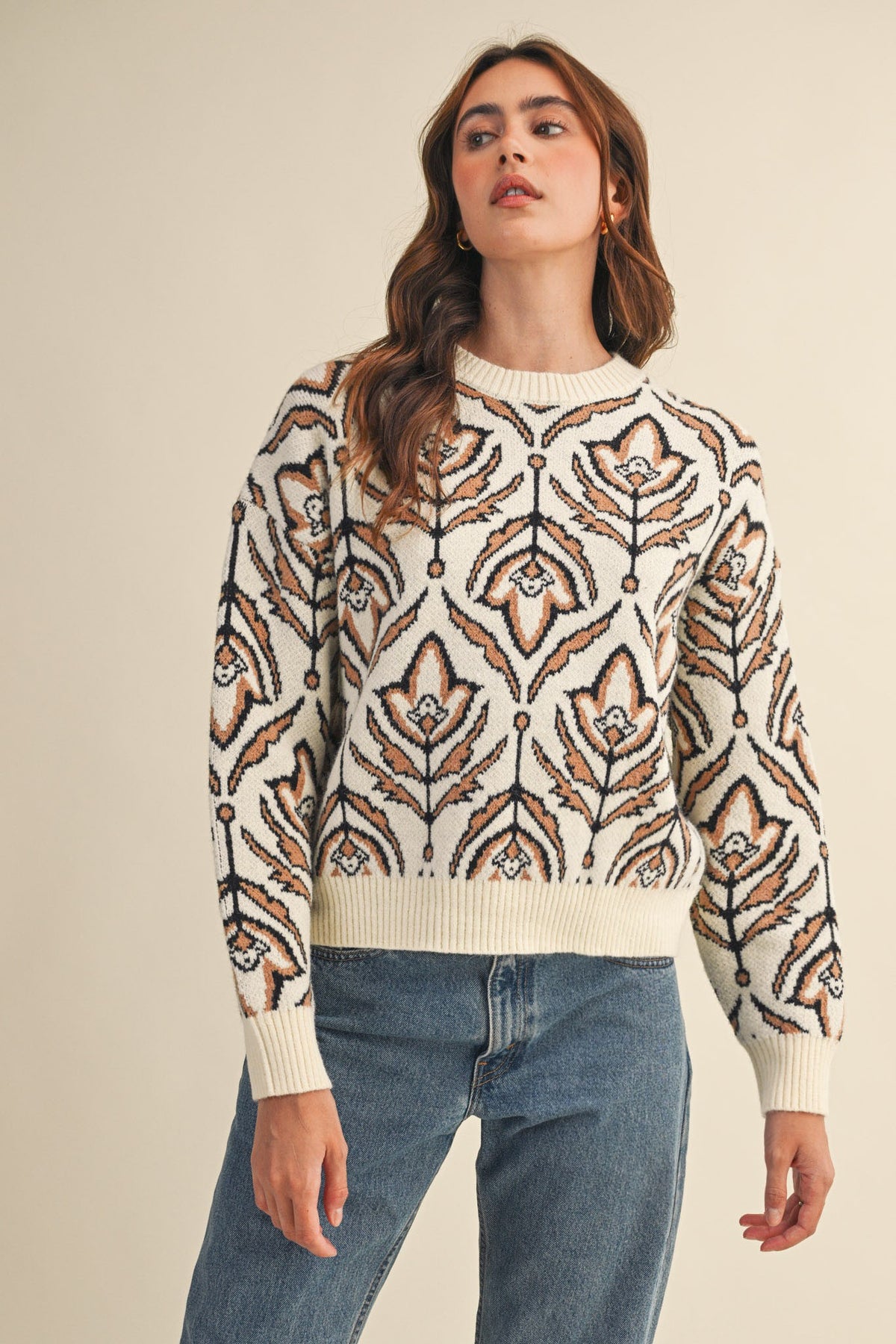 Golden Garden Knit Sweater