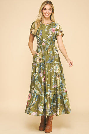 Harvest Garden Floral Maxi Dress