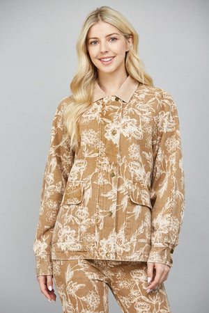 Golden Fields Floral Jacket