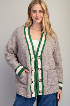 Cozy Preppy Cardigan