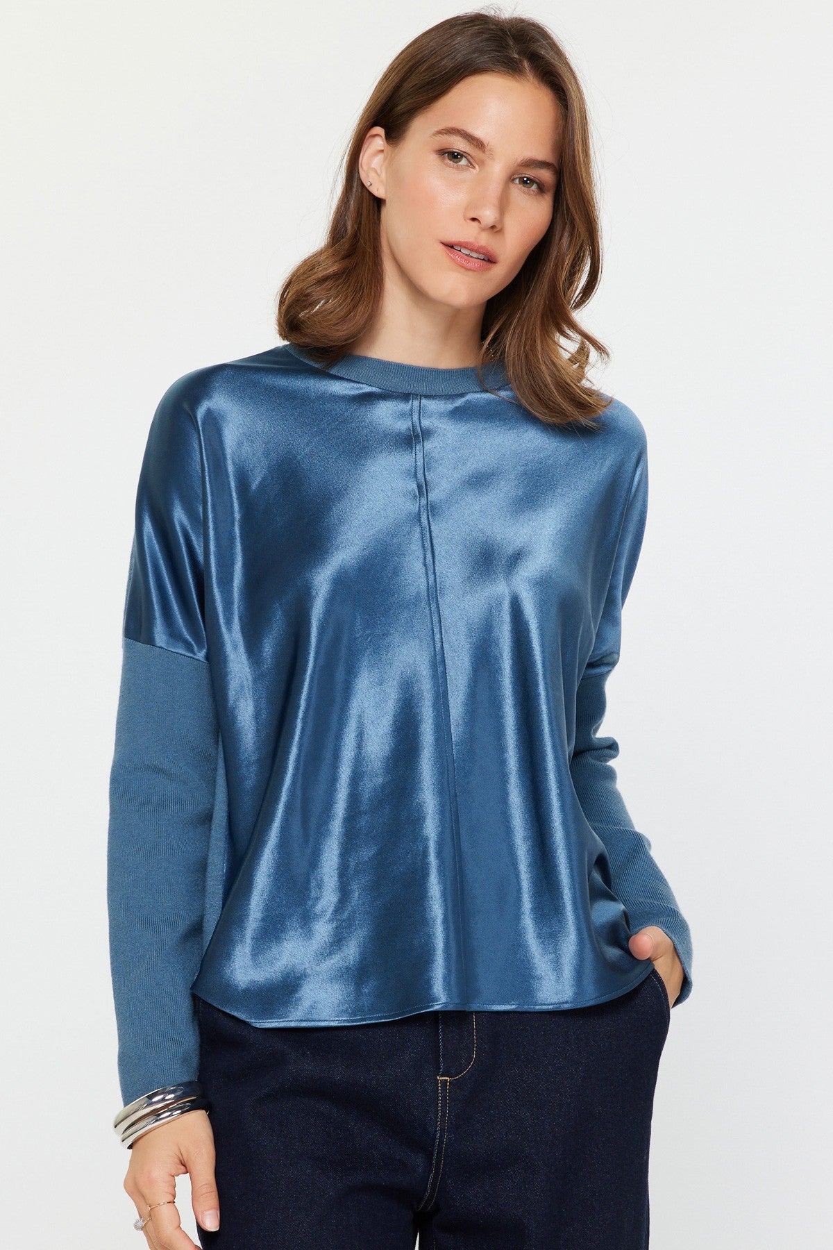 Polished Uptown Metallic Top