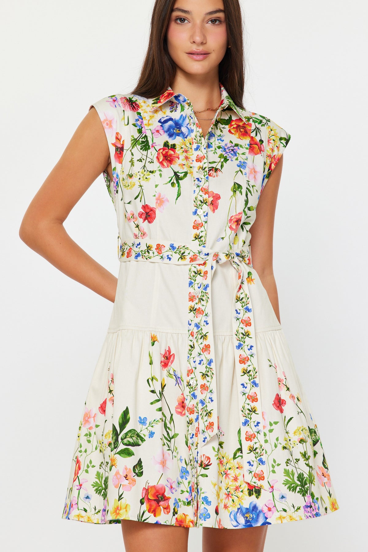 Uptown Blooms Mini Dress