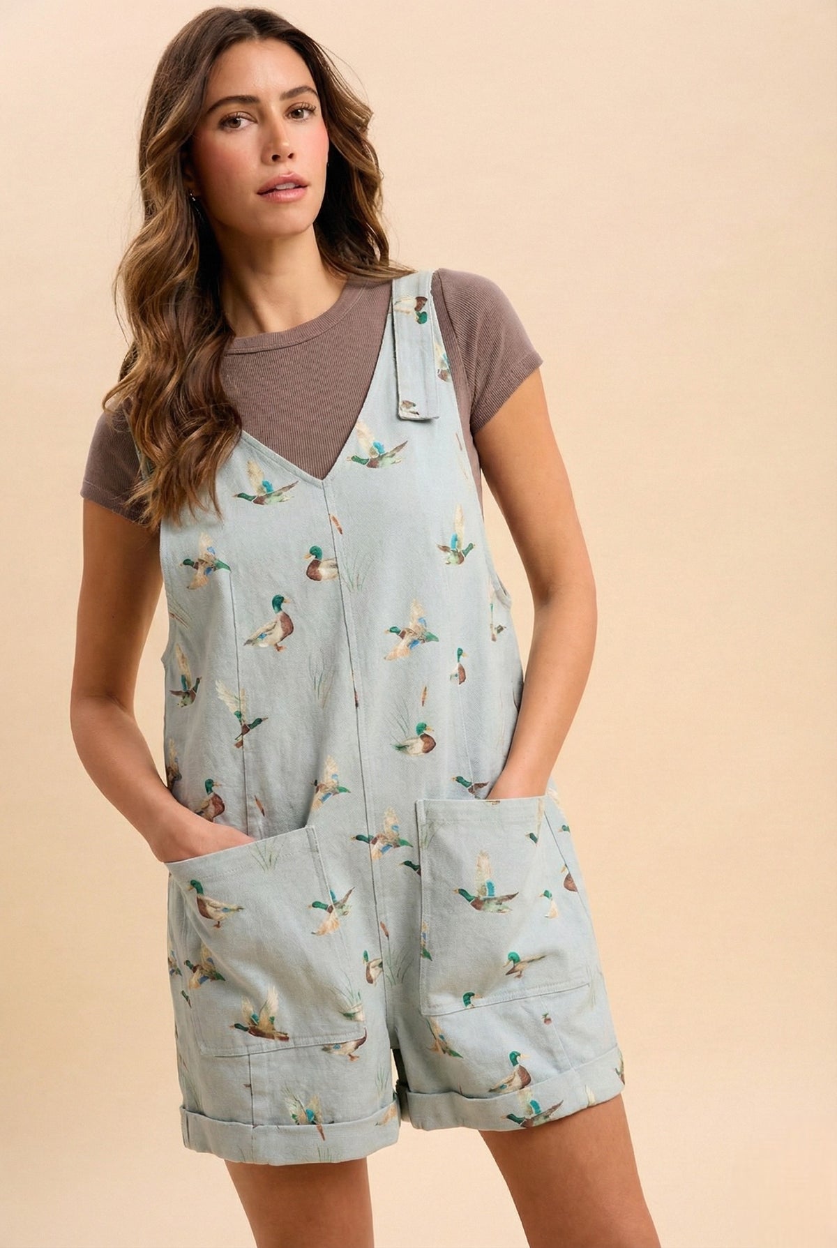 Mallard Print Romper