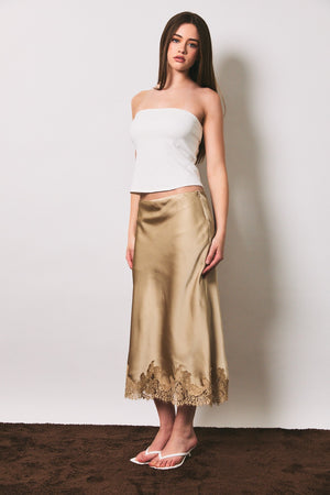 Elegant Edge Midi Skirt
