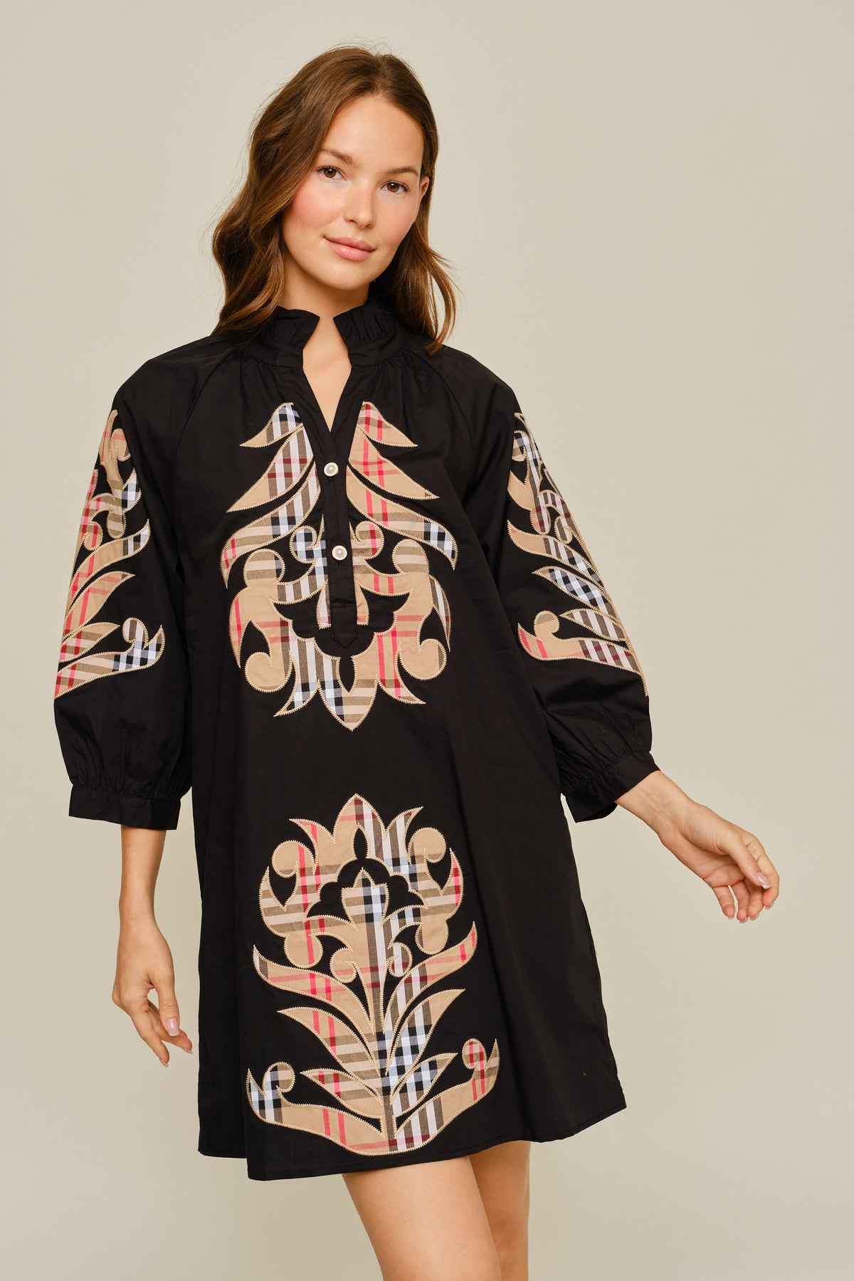 Autumn Manor Check Dress